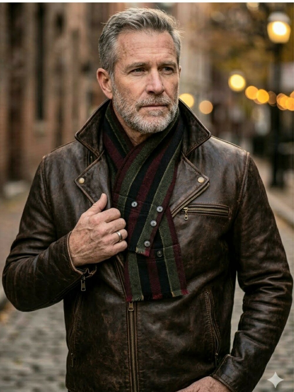 Macy's Men's Store 100% Pure Merino Wool Scarf Featuring a Tartan Pattern - Picture 5 of 5
